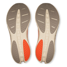 On Cloudsurfer 3 women's max cushion running shoes in Moonstone/Flame, outsole view