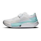 On Cloud X Tempo Pro women's training shoe in White/Celeste, medial view