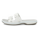 Clarks Breeze Piper women's sandal in White, medial view