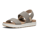 KEEN Elle Backstrap women's sandal in Brindle/Birch, three-quarter view