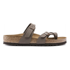 Birkenstock Mayari Birkibuc women's sandal in Mocha, side view