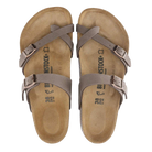 Birkenstock Mayari Birkibuc women's sandal in Mocha,top view