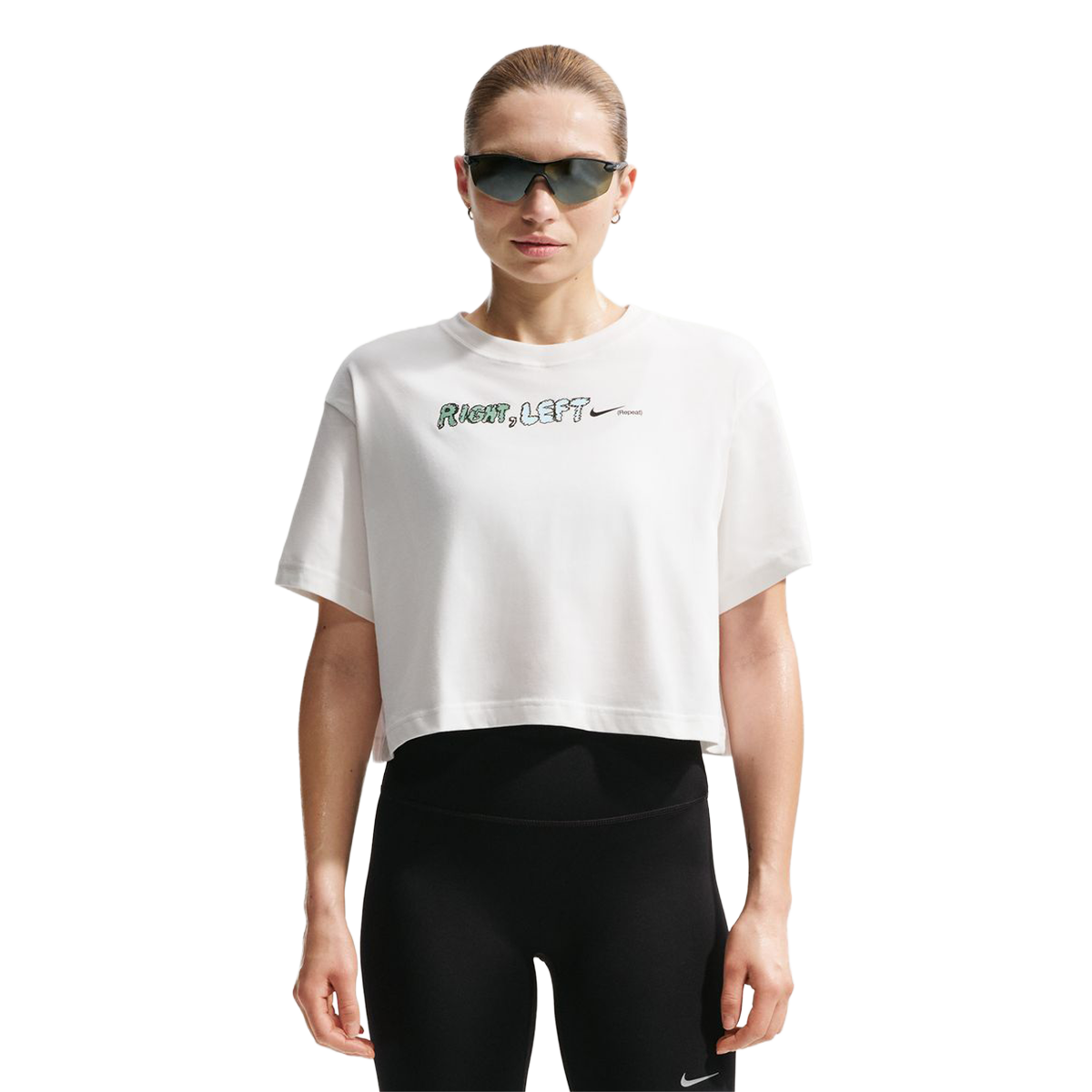 Nike Swift Dri-FIT Short-Sleeve Cropped Running T-Shirt
