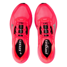 Nike Pegasus Plus 2 running shoes in Flash Crimson/Metallic Silver/Black, top view