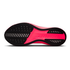 Nike Pegasus Plus 2 running shoes in Flash Crimson/Metallic Silver/Black, outsole view