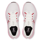 On Cloudsurfer Max women's running shoes in Ivory/Peony, top view