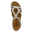 Naot Dorith women's sandal in Quartz Metallic Leather, top view