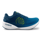 Topo Phantom 4 men's running shoe in Blue/Lime, lateral view