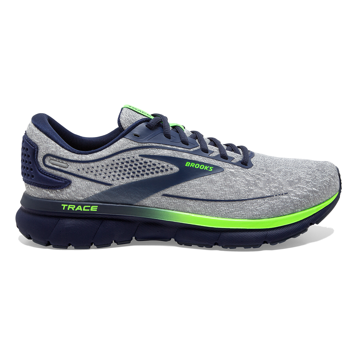 Brooks Trace 2 - Grey - Blue - Green Gecko