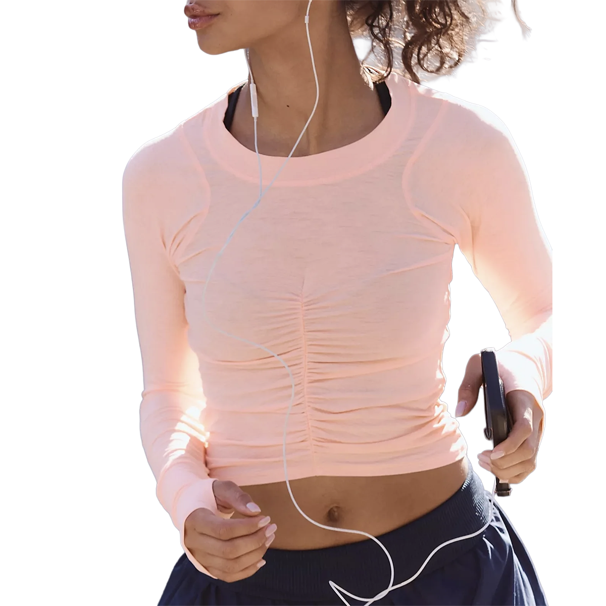 Free People Tempo Ruched Long Sleeve