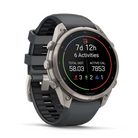 Garmin Fenix 9 Pro - Solar smartwatch, angled view showing activity summary
