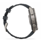 Garmin Fenix 9 Pro - Solar smartwatch in Titanium with Graphite/Black band, right side view