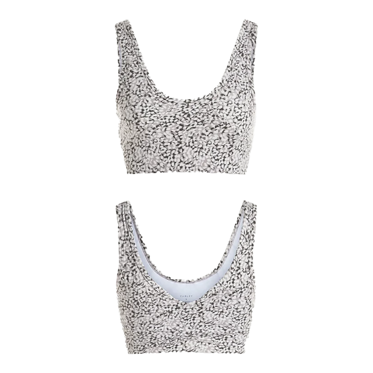 Varley Let's Move Kellam Bra White   Grey womens