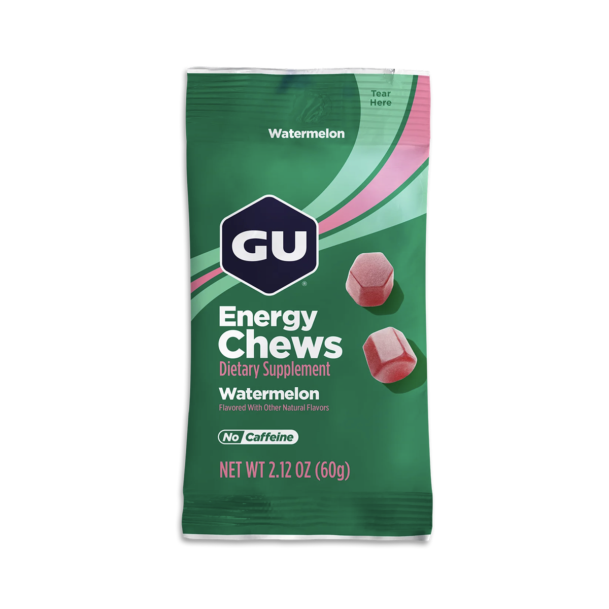 GU Energy Chews Double Serving Bag Case