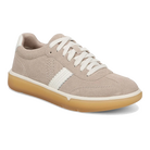 Vionic City Walk women's walking sneaker in Lucid Beige Suede, front three-quarter view