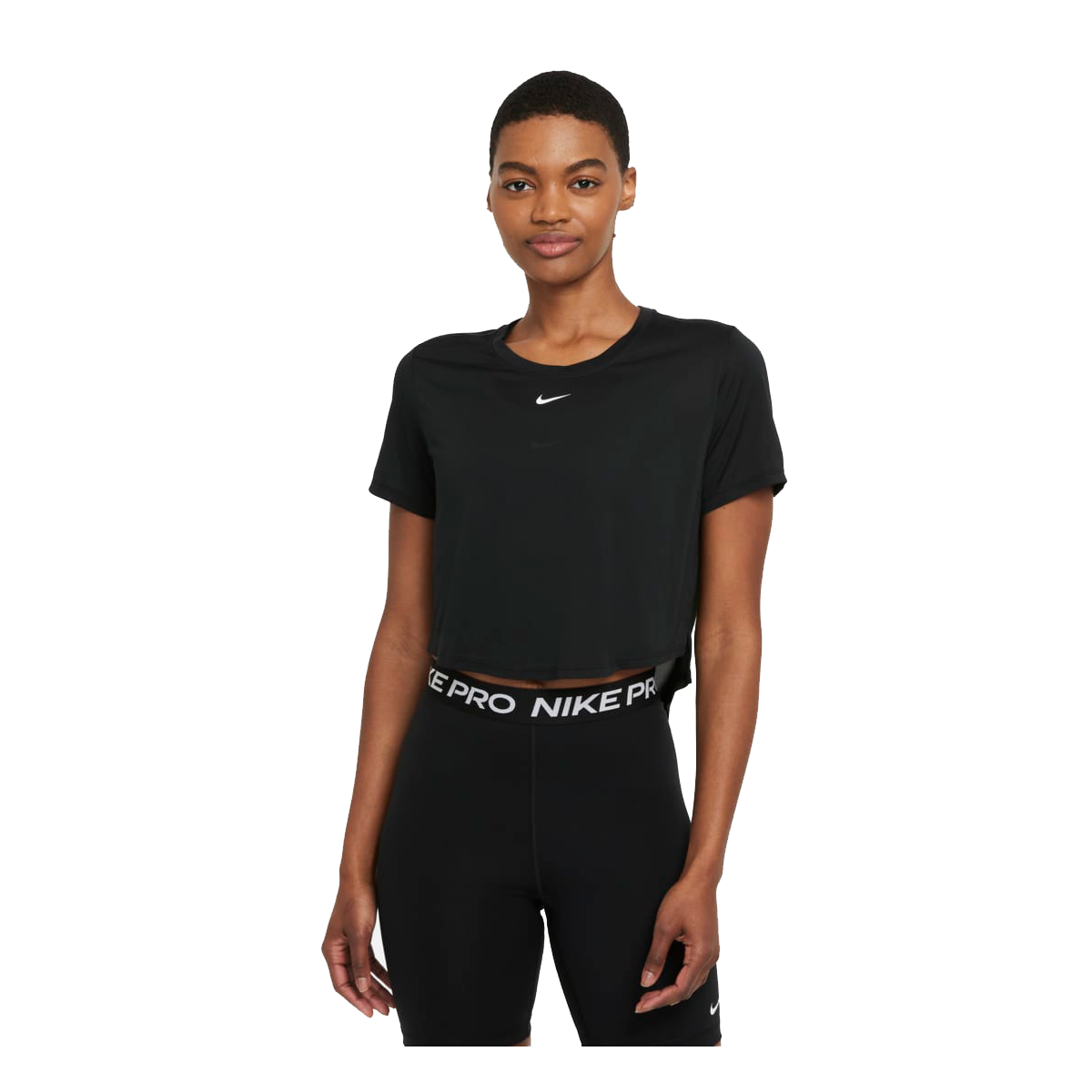 Short Sleeve Nike Crop Tops Nike Womens DRI-Fit Short Sleeve Crop