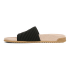 Vionic Evie Knit women's slide sandal in Black Knit, medial view