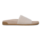 Vionic Evie Knit women's slide sandal in Cream Knit, lateral view