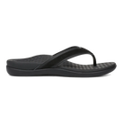 Vionic Tide 2.0 women's thong sandal in Black Suede, lateral view
