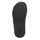 Vionic Tide 2.0 women's thong sandal in Black Suede, outsole view