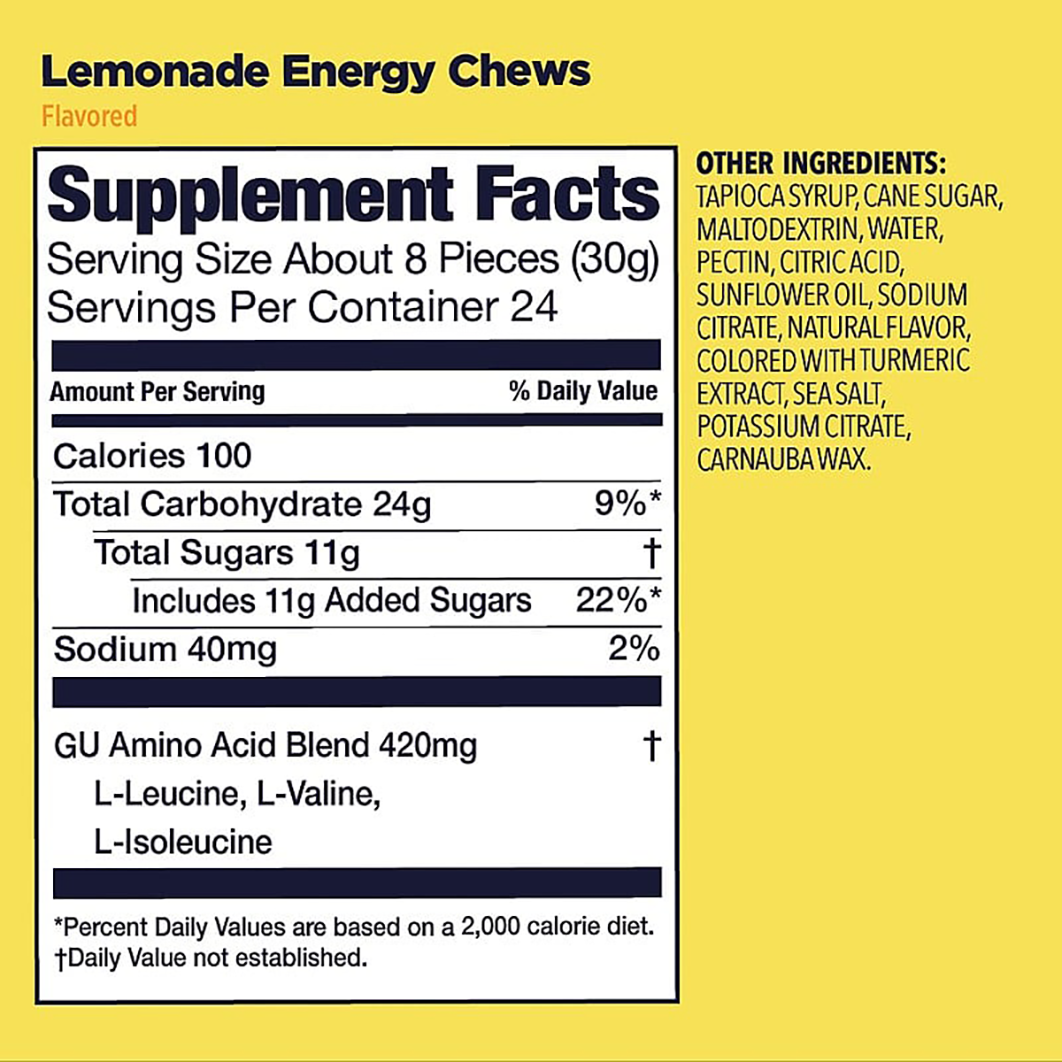 GU Energy Chews 12 Count