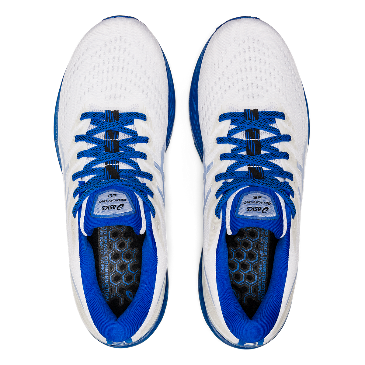 Asics Gel Kayano 28 - White - Tuna Blue