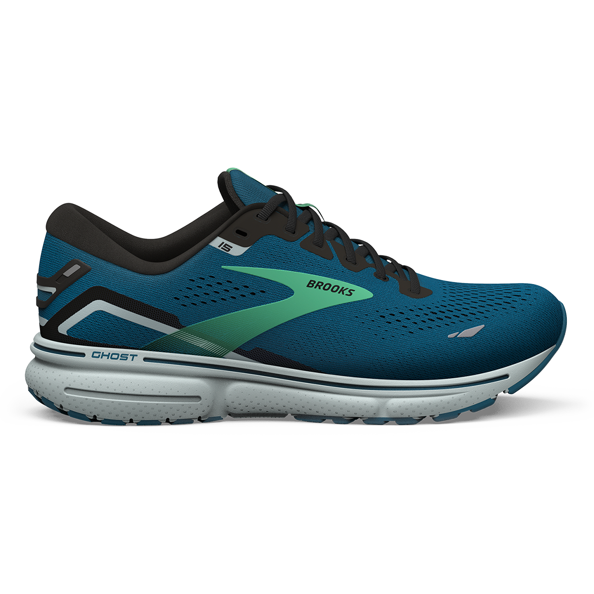 Brooks Ghost 15 - Moroccan Blue - Black - Spring Bud – Fit2Run