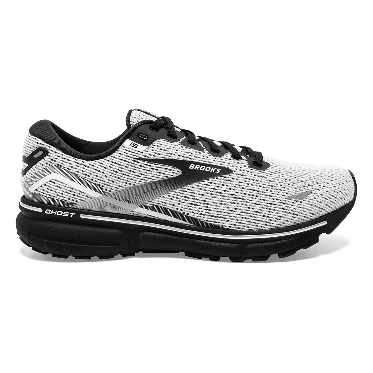 Brooks Ghost 15 - White - Black