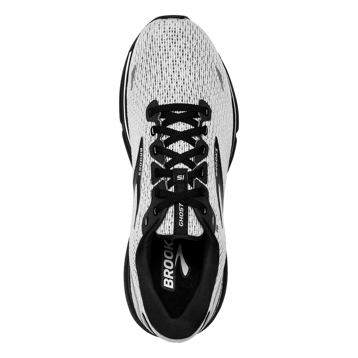 Brooks Ghost 15 - White - Black
