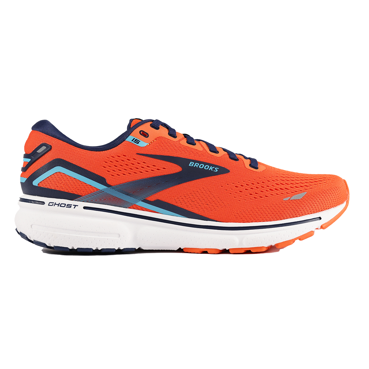 Brooks Ghost 15 - Flame - Navy - Blue