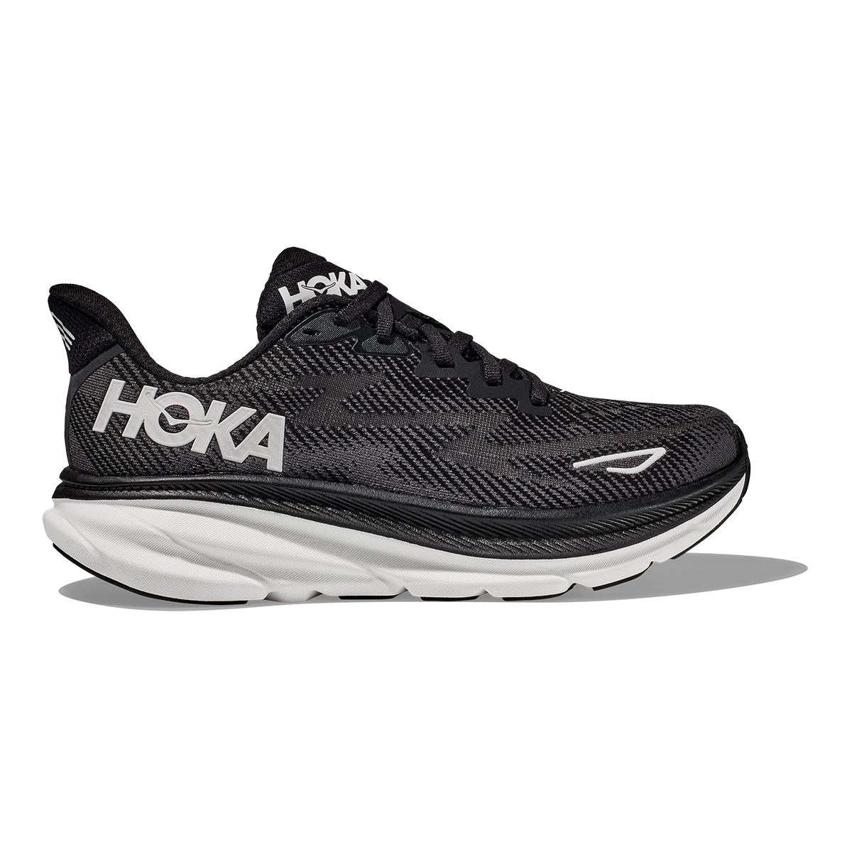 Hoka Clifton 9 - Black - White â Fit2Run