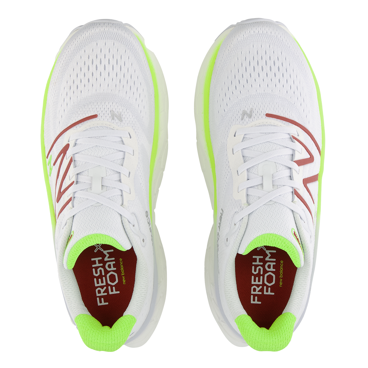 New Balance Fresh Foam X More V4 - Quartz Grey - Thirty Watt - Brick Red