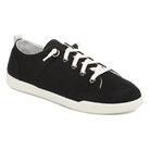 Vionic Pismo 2.0 women's casual sneaker in Black, angled view