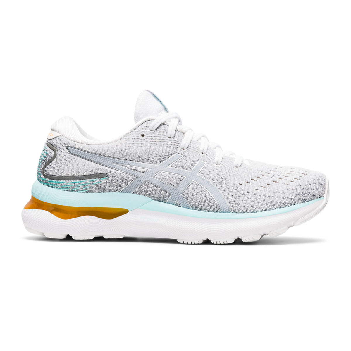 Asics Gel Nimbus 24 - White - Pure Silver