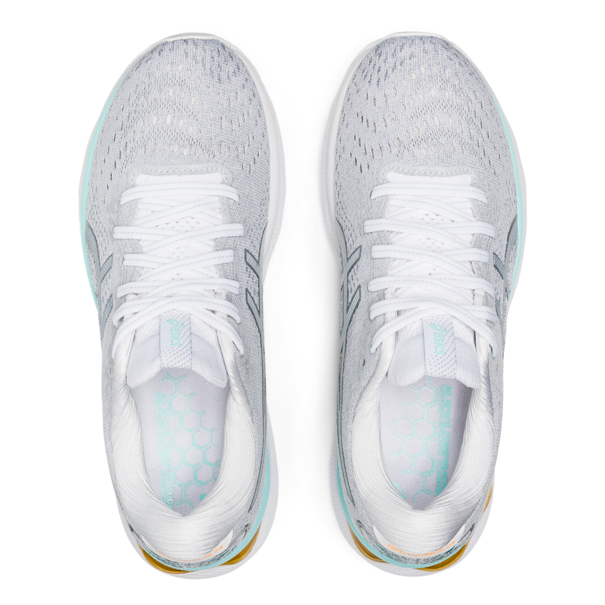 Asics Gel Nimbus 24 - White - Pure Silver