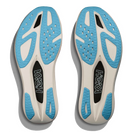 HOKA Rocket X 3 unisex racing shoes in Alabaster/Frost, outsole view