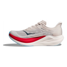 HOKA Rocket X 3 unisex racing shoe in Alabaster/Frost, medial view