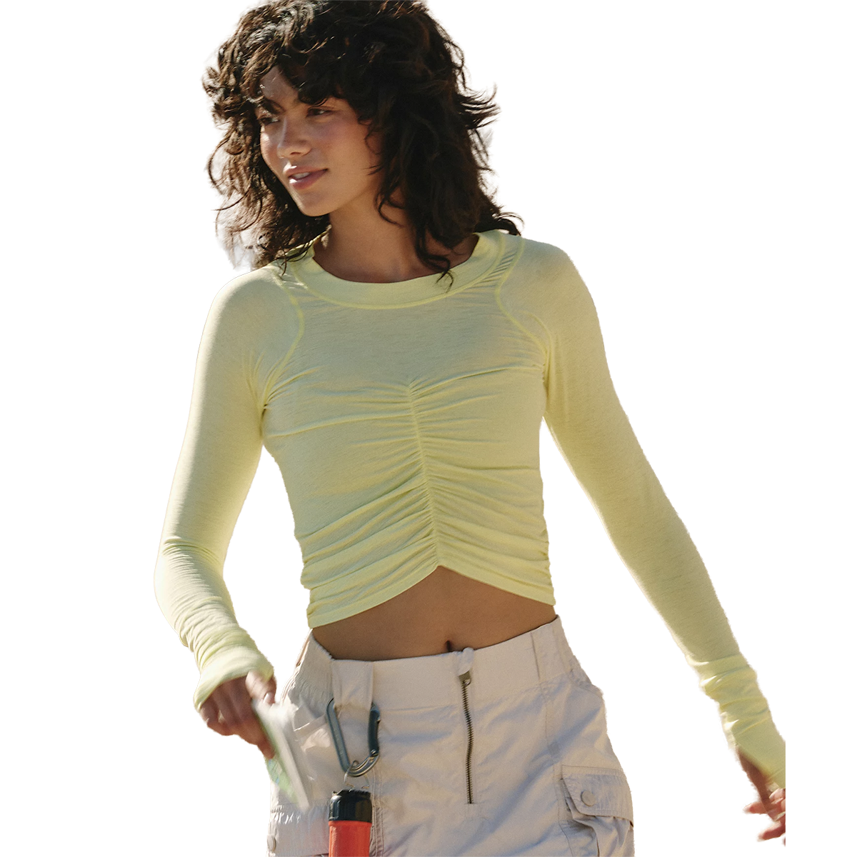 Free People Tempo Ruched Long Sleeve