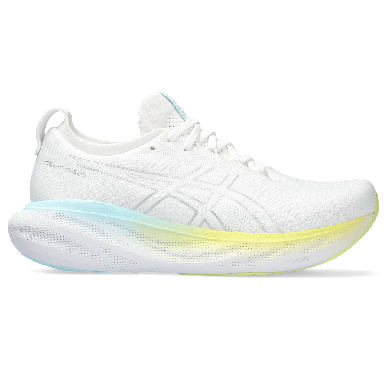 Asics Gel Nimbus 25 - White - Pure Silver