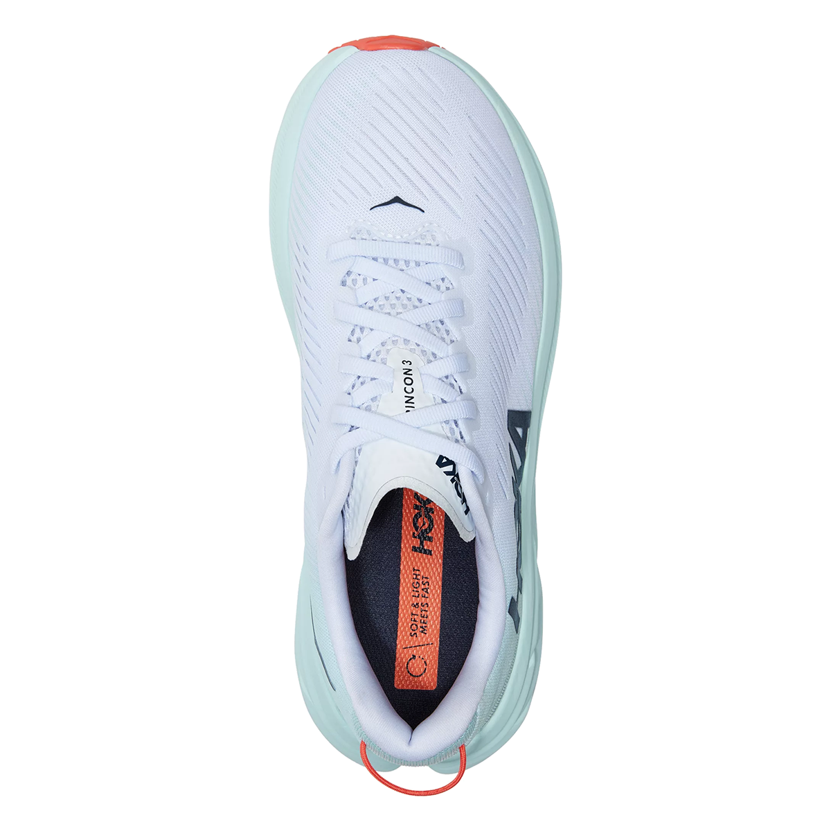 Hoka Rincon 3 - White - Blue Glass