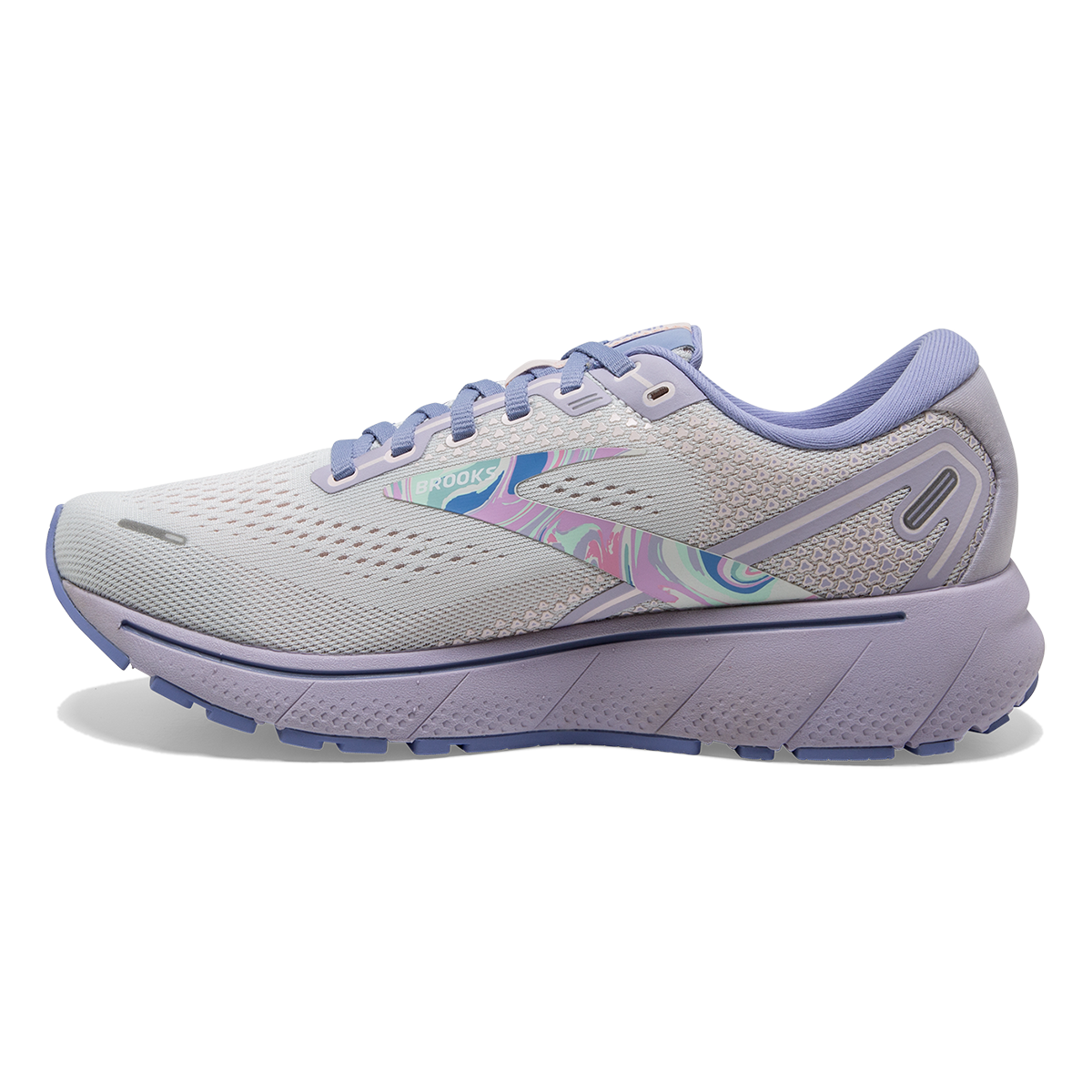 Brooks Ghost 14 - White - Purple - Barely Pink