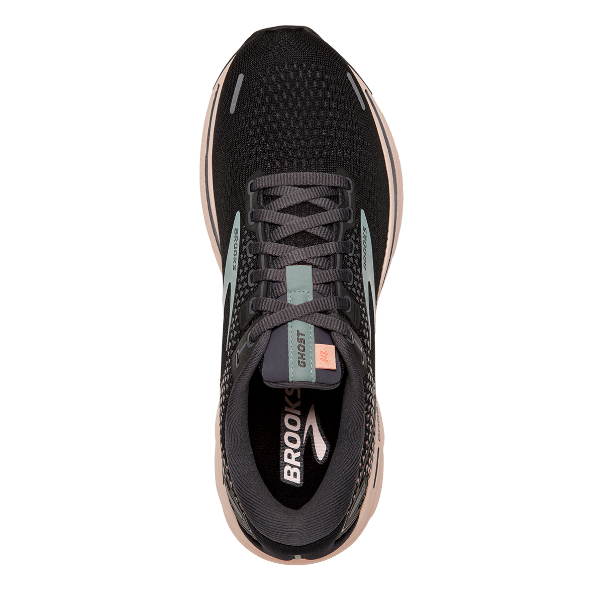 Brooks Ghost 14 - Black - Pearl - Peach