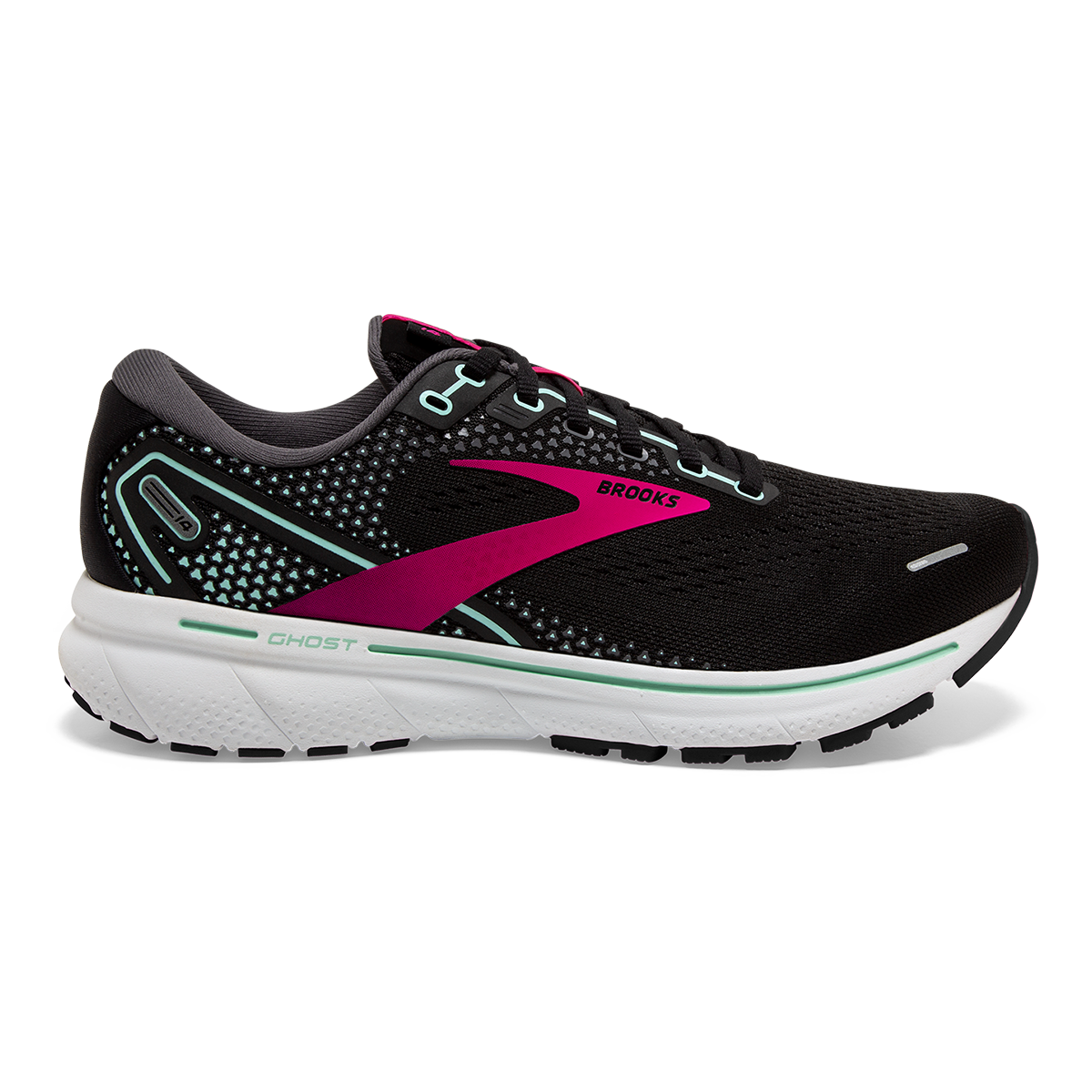 Brooks Ghost 14 - Black - Pink - Yucca