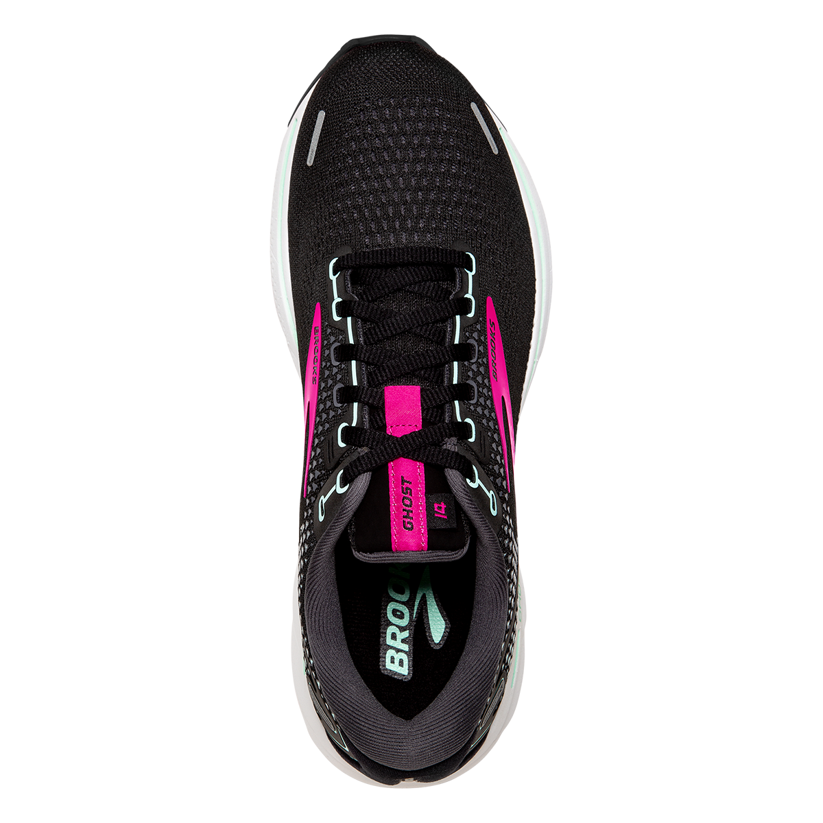 Brooks Ghost 14 - Black - Pink - Yucca