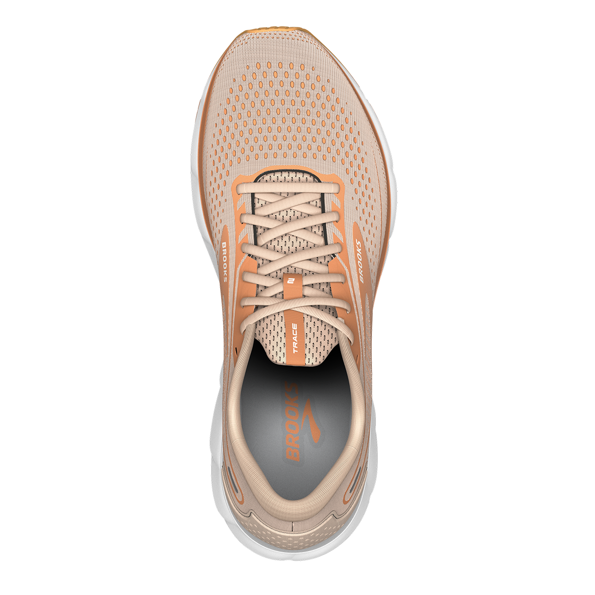 Brooks Trace 2 - Pale Peach - Tangerine - White