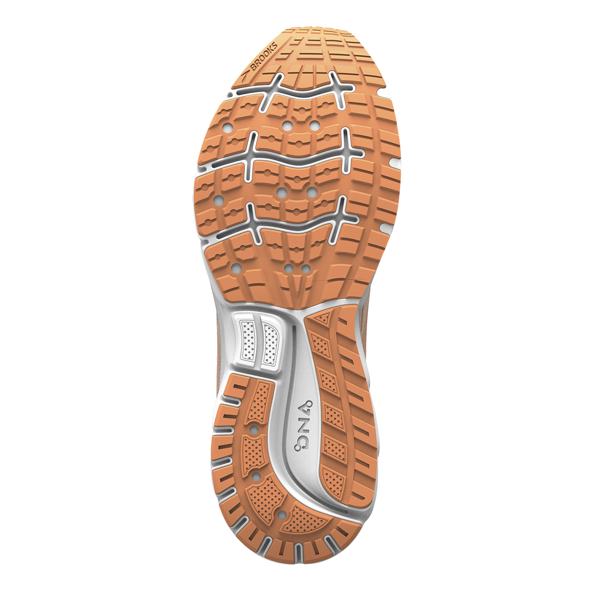 Brooks Trace 2 - Pale Peach - Tangerine - White