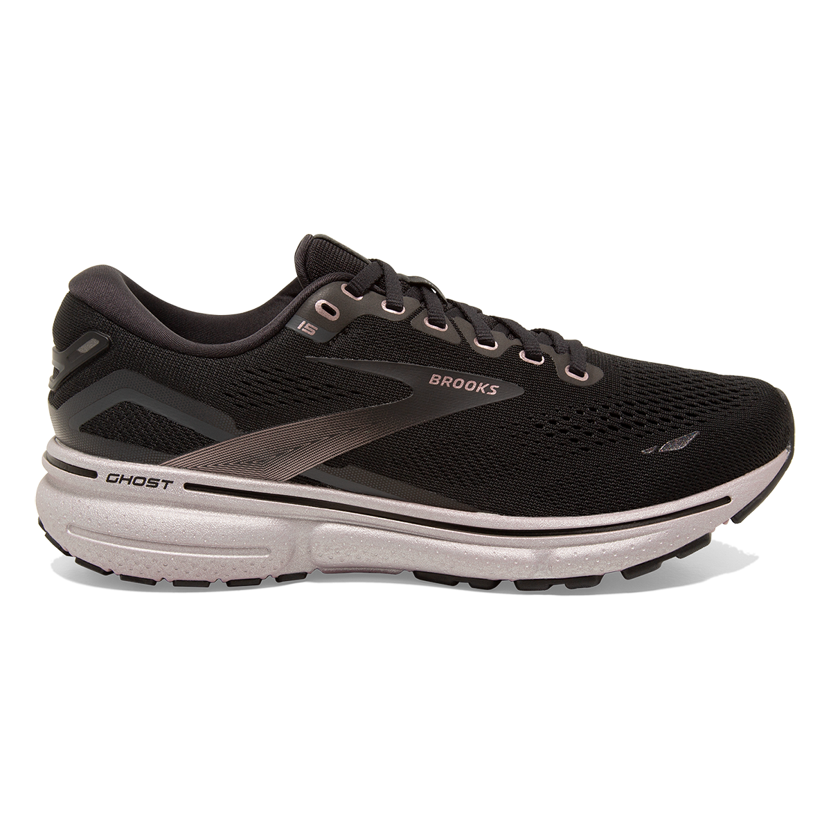 Brooks Ghost 15 - Black - Rose Gold