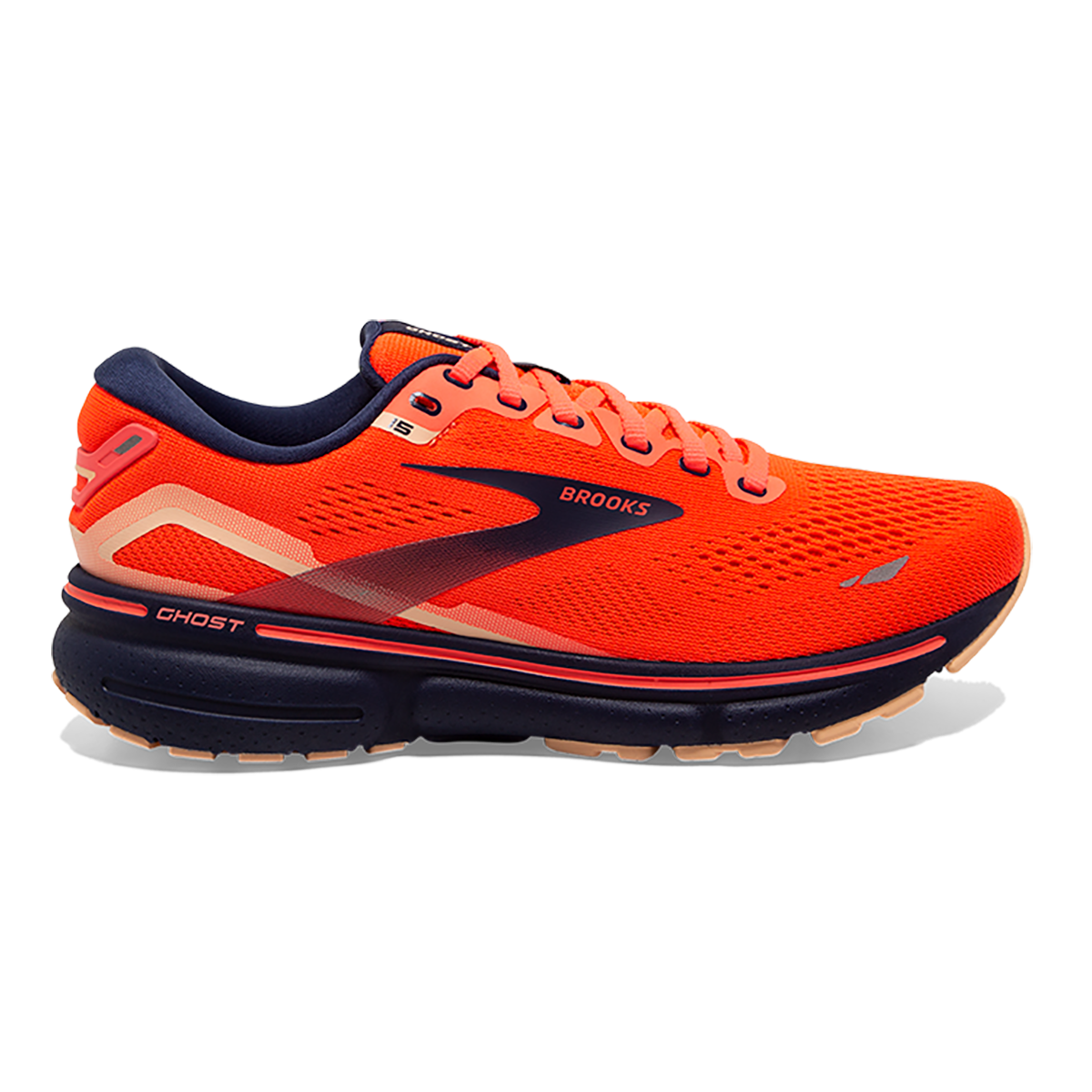 Brooks Ghost 15 - Coral - Navy - Peach