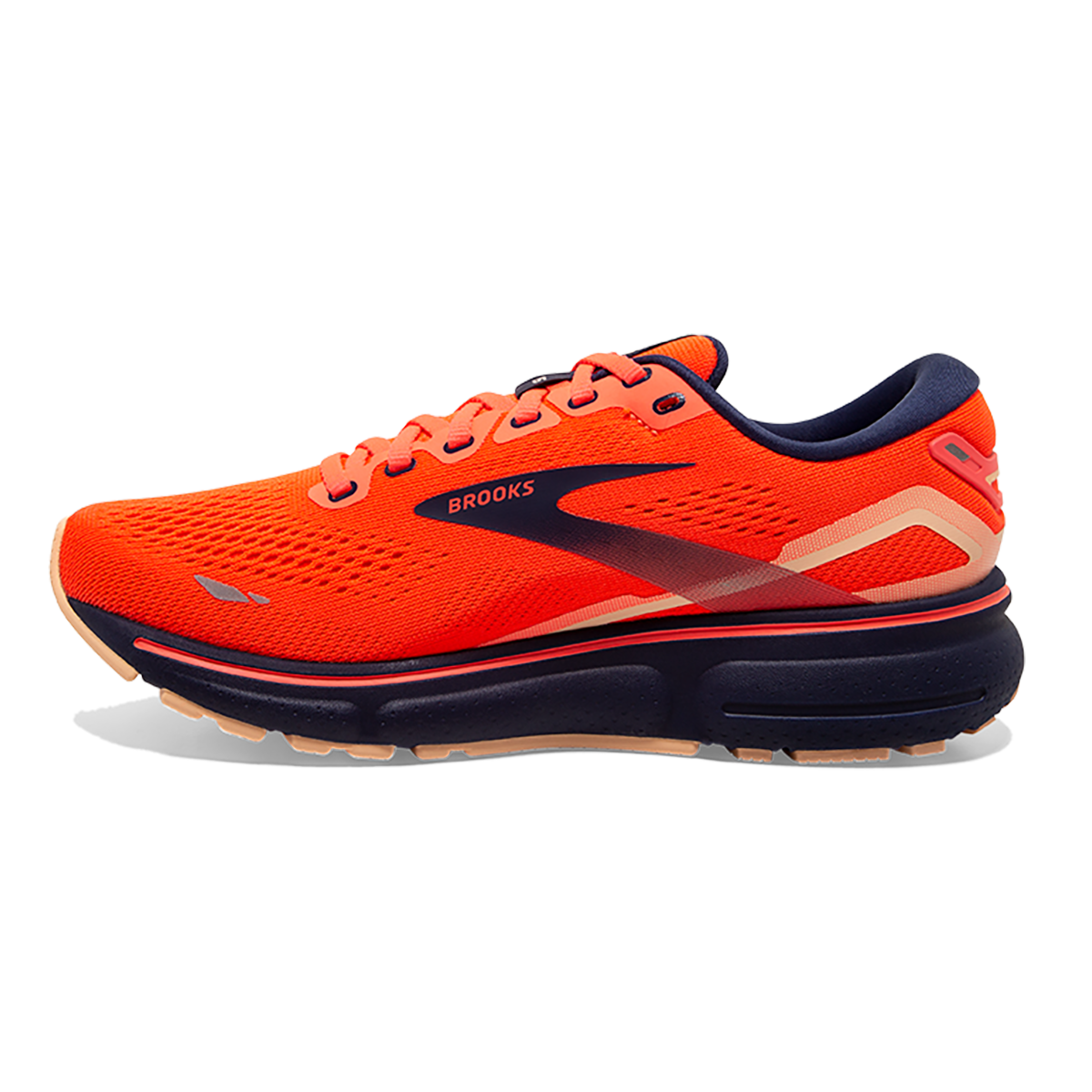 Brooks Ghost 15 - Coral - Navy - Peach