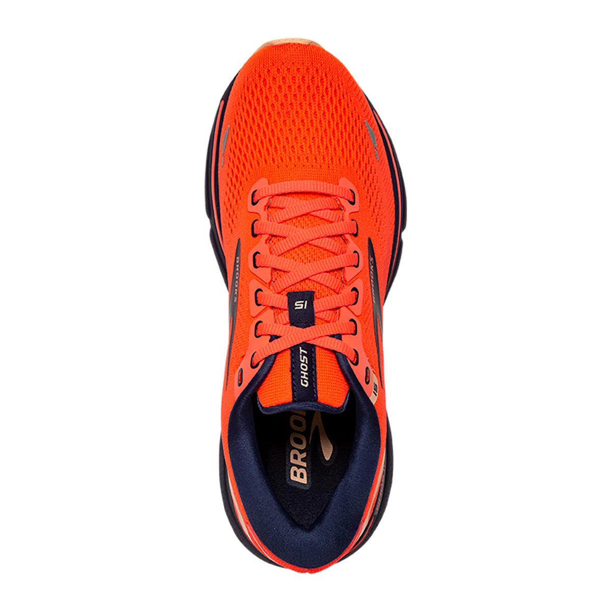 Brooks Ghost 15 - Coral - Navy - Peach